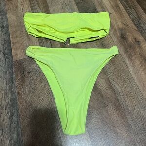 SHEIN Neon Yellow Bikini Set